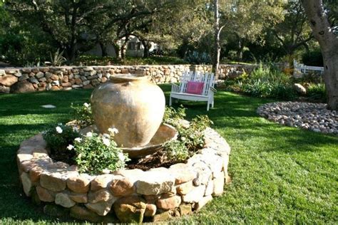 Ac pots brunnen mit trog daphne, granit hellgrau, naturstein. Garten-Brunnen aus Stein - 25 Ideen für dekorative ...