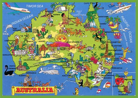 Australien Touristische Karte