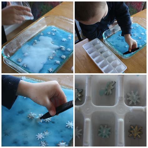 Winter Snowflake Baking Soda Science Experiment Saturday Science