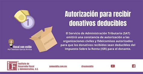 Autorización Para Recibir Donativos Deducibles