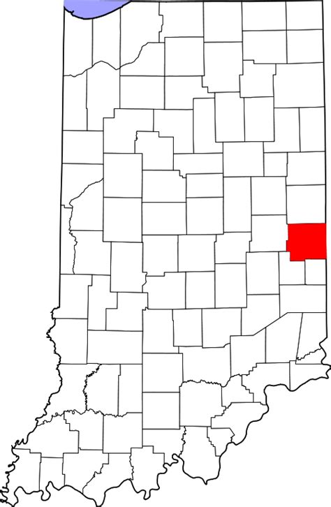 Filemap Of Indiana Highlighting Wayne Countysvg Wikimedia Commons