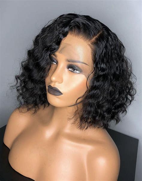 Beautiful Bob Wig Curly Bob Wigs Human Hair Wigs Human Hair Lace Wigs