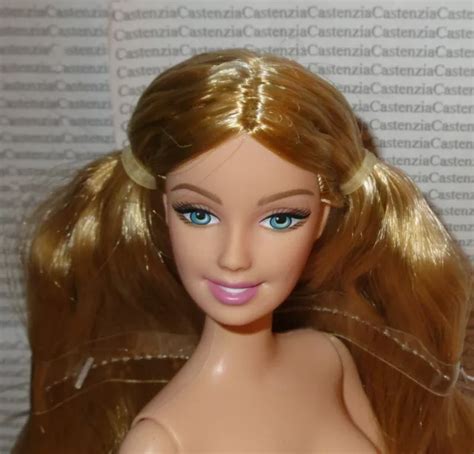 Nude Barbie Mattel Winnie The Pooh Blonde Pigtails Blue Eyes Doll For