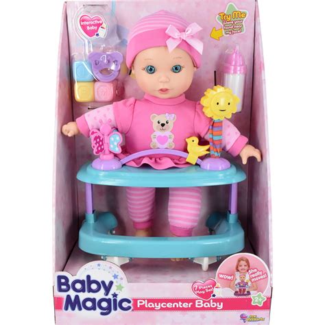 Baby Magic Playcenter Baby 7 Piece Set W Toy Interactive Baby Doll