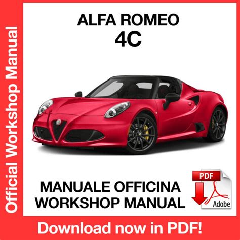 Manuale Officina Alfa Romeo 4c En