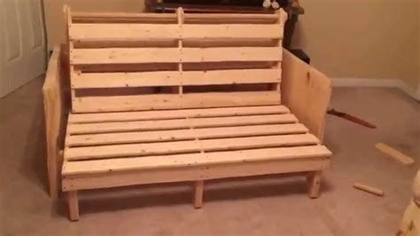Before ordering a set of building plans, check the list of tools and materials required to diy and build your bed frame. Homemade Futon Bed Frame - YouTube