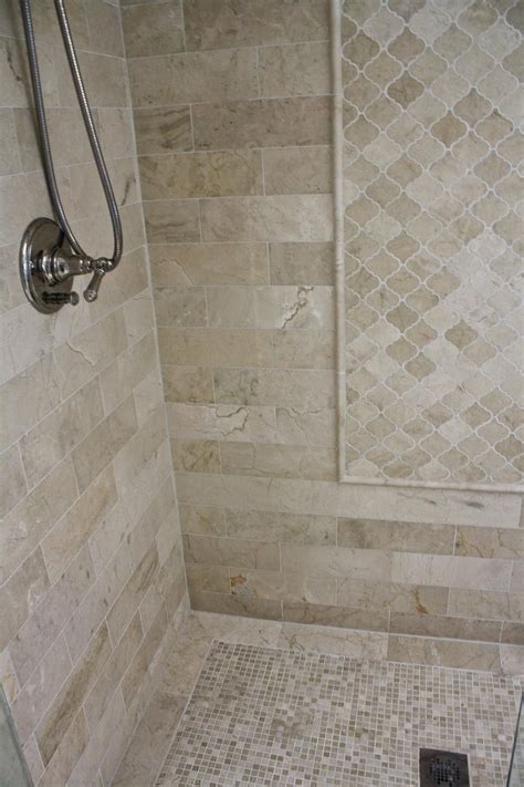 How to tile a bathroom wall video. Different shaped tiles in the same color scheme and ...
