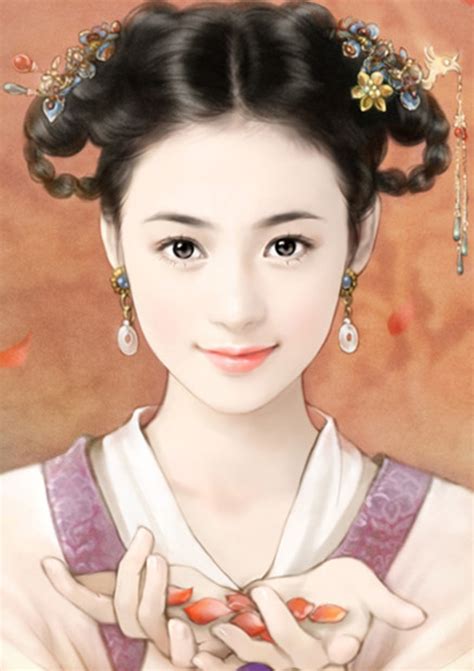 Chinese Art Ancient Chinese Ancient Art Painting Of Girl Art