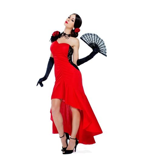 sizzling senorita womens spanish dancer costume sexy costume