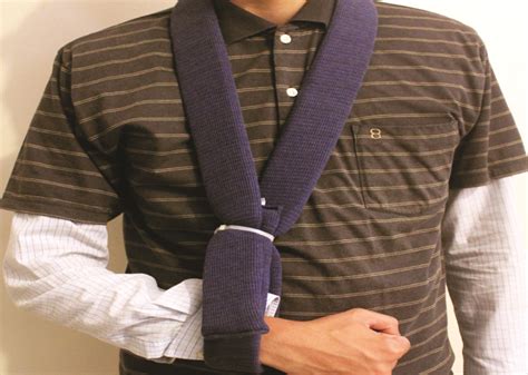 Ensure that you do not place pillows below the elbow to prop up the arm as this can prevent the sling from working properly. COLLAR AND CUFF - Tsortho Surgical