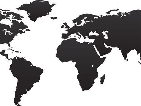 World Map Black Png