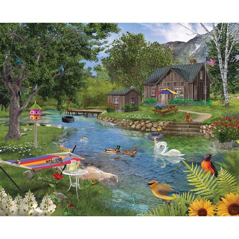 Summer Cabin 500 Piece Jigsaw Puzzle Bits And Pieces