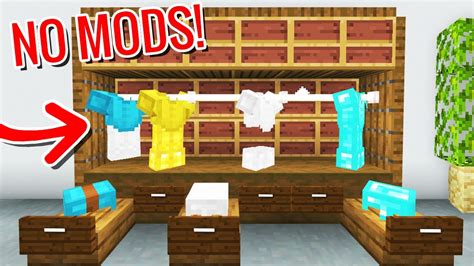 Minecraft armor mods are the mods that add new items, blocks and other stuff in game. Minecraft Bedrock, Make a WORKING Functional Closet ...