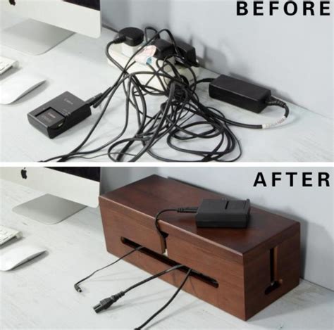 How To Hide The Unsightly Computer Cords On Your Desk Huffpost Life