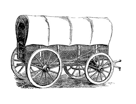 Digital Stamp Design: Free Covered Wagon Digital Stamps ...