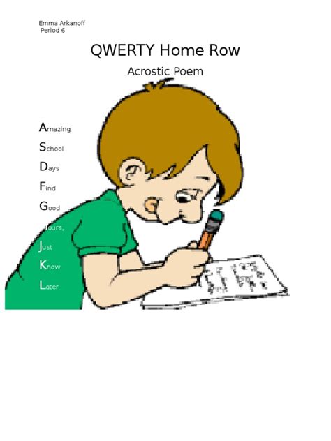 Acrostic Poem 1 Pdf