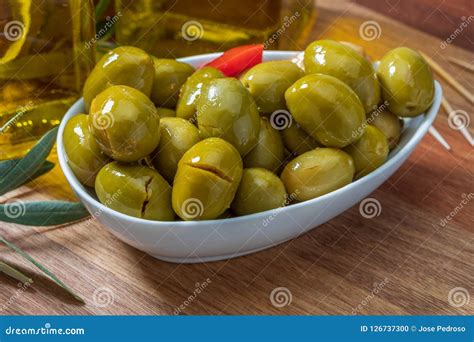 Artisan Olives Canned In Extra Virgin Olive Oil Stock Photo Image Of