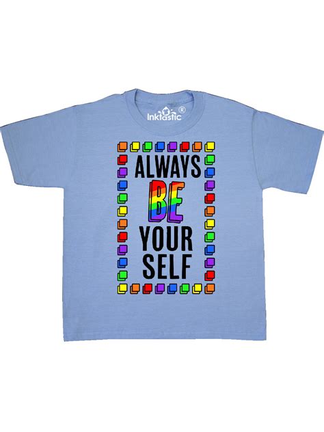Always Be Yourself Lgbt Rainbow Youth T Shirt