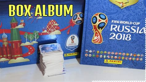 box premium panini russia 2018 fifa world cup album da copa do mundo 2018 kit com 500