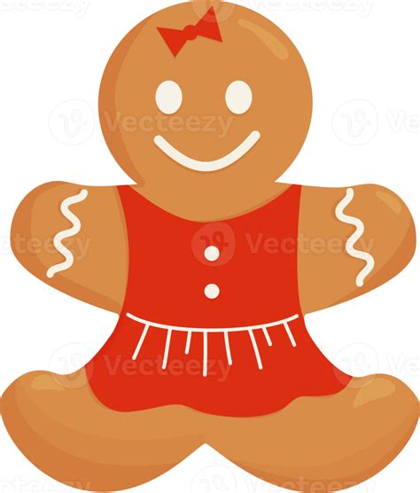 Christmas Gingerbread Girl 12872916 Png