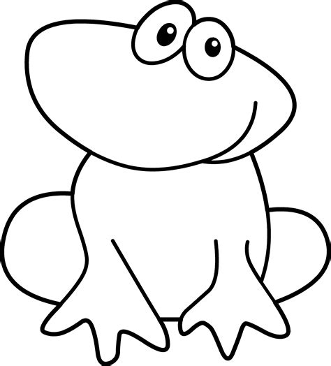 Frog Coloring Template