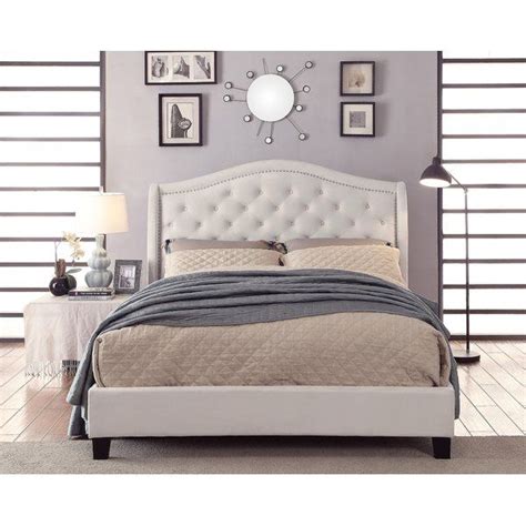 Anchor Your Master Suite King Upholstered Platform Bed Fabric