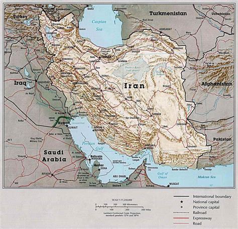 Map Modern Iran