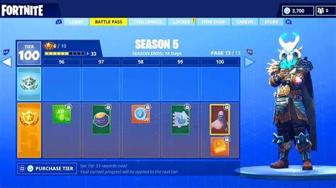 Battle royale comes a new battle pass. Fortnite SEASON 5 Tier 100 "MAX BATTLE PASS" SHOWCASE ...