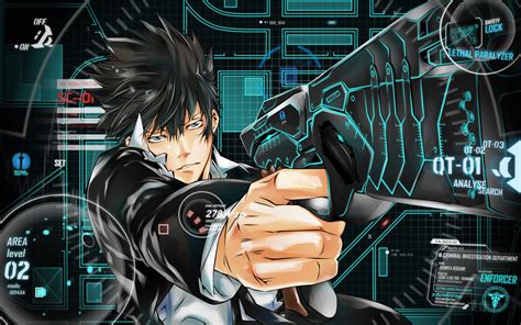 Psycho Pass Shinya Kougami Games Men Boy Sci Fi Futuristic Weapons Guns
