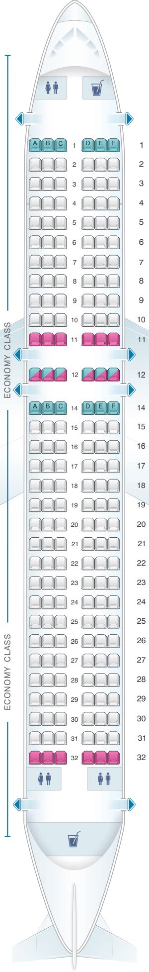 Seat Map Allegiant Air Airbus A320 V2 Seatmaestro