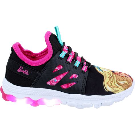 Barbie Infant Girls Light Up Shoes Black Size 10 Big W