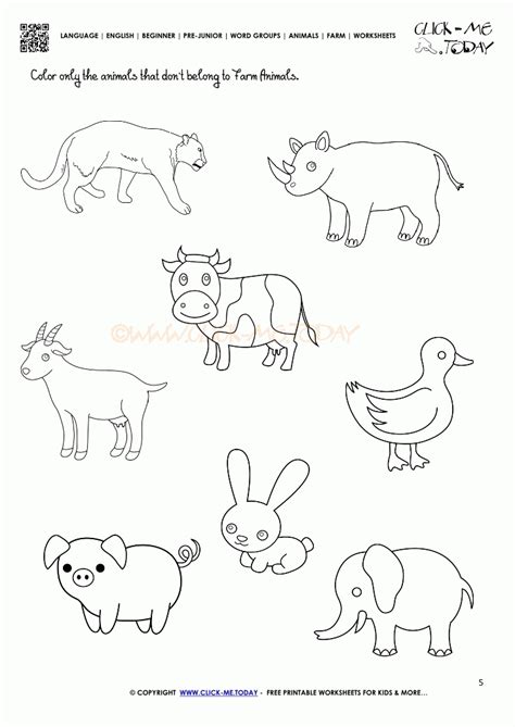 Farm Animals Coloring Pages And Activity Sheets Coloring
