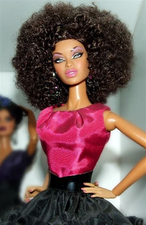 Fashion Royalty Soul Deep Adele Natural Hair Doll Beautiful Barbie Dolls Black Barbie