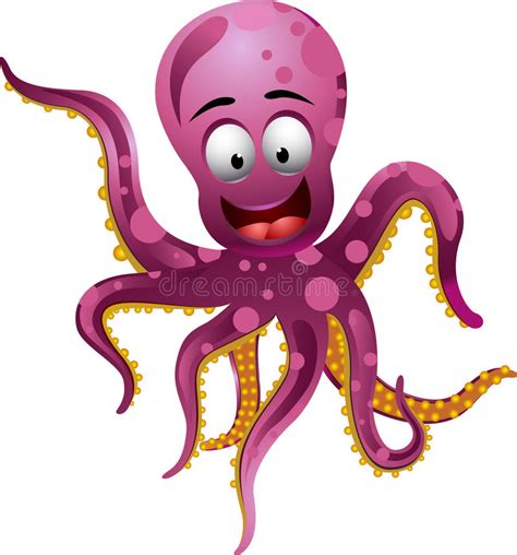 Cute Octopus Cartoon Stock Illustration Illustration Of