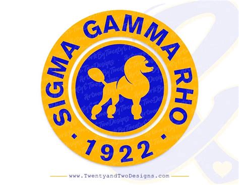 Sigma Gamma Rho Svg Sgrho Svg Pretty Poodle Svg Rhoyalty Australia