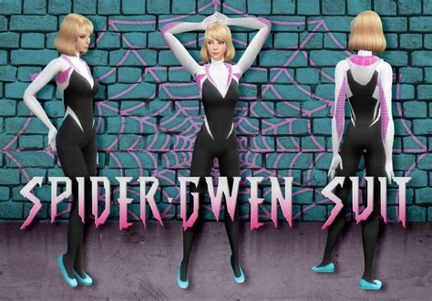 Sims Marvel Spider Gwen Spiderman Suits Marvel Costumes Superhero