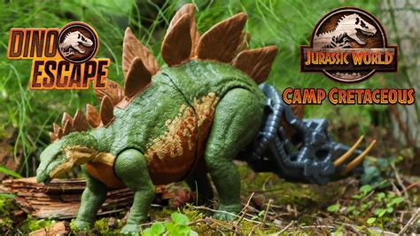 Stegosaurus Review Mattel Jurassic World Camp Cretaceous Jurassic Collector Youtube
