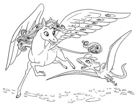Mia and me female unicorns scuderi by skudo ðœð¸ñ� ð¸ ð¯. Mia and me coloring pages - Coloring for kids : coloring ...