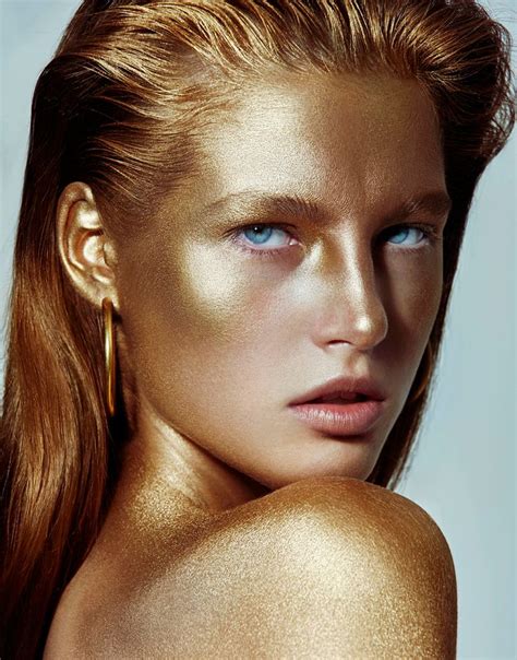 39 Lolas Daria Korchina By An Le For Vogue Ukraine August 2016 Maquiagem Dourada Editorial