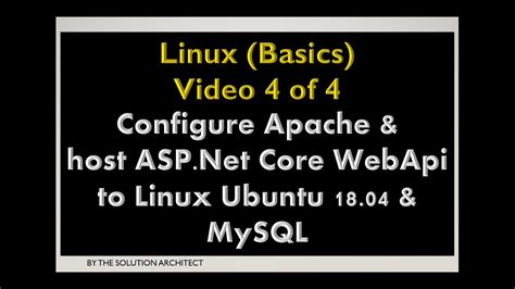 Linux Basics Of Configure Apache As Reverse Proxy To Host Net Core Webapi On Linux