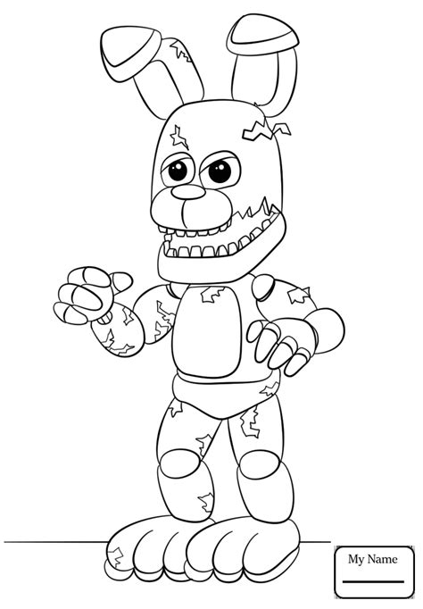 Toy Bonnie Coloring Page At Free Printable Colorings