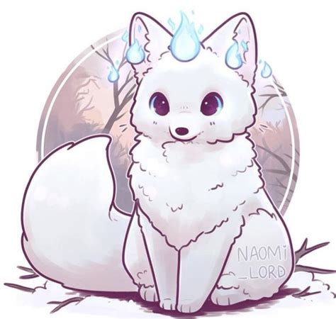 Arctic Fox Cute Kawaii Anime Chibi Drawings