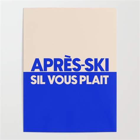 Apres Ski Poster By Scandinavian Cowgirl Society6
