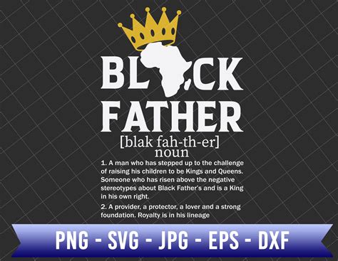 Black Father Svg Black Dad Svg Afro King Father Svg African American