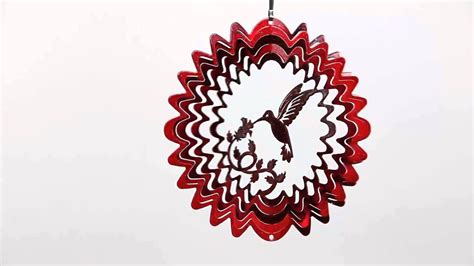 I Spin Hummingbird Wind Spinner Red Youtube