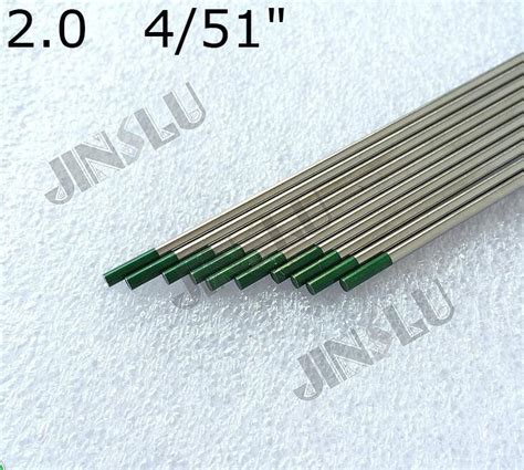 Tig Electrode Green Tip 2 0mm X 150mm 10pcs Pure Tungsten Electrode