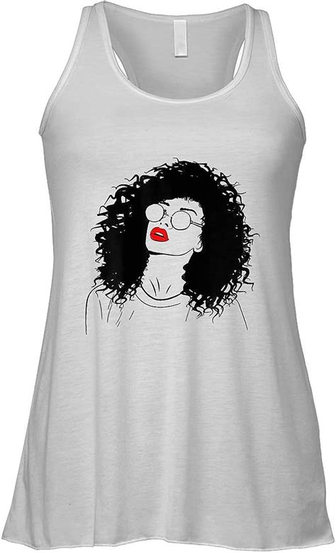 womens black girl red lips sexy natural hair ts for queens t shirt clothing
