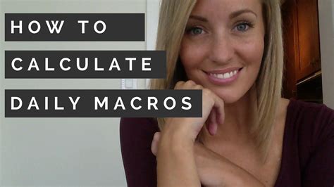A web app for counting calories and tracking your diet and health metrics. How To Calculate Your Daily Macros - YouTube in 2020 ...