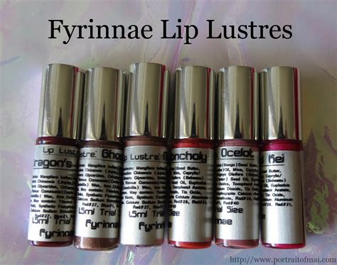 More Fyrinnae Lip Lustres Lip Swatches Review And Photos Portrait Of Mai