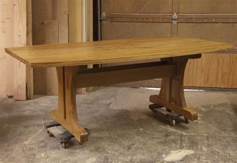 Hand Crafted Oregon White Oak Conference Table By Jonathan A Nussbaum